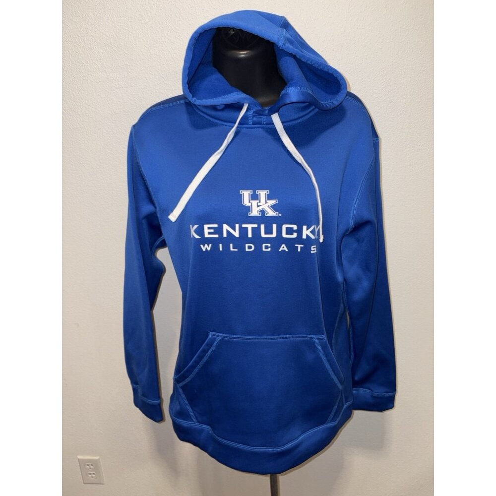 J2 Kentucky Wildcats Women’s Medium Pullover Hoodie Fleece Lined Pocket Blue